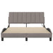 Cadru de pat fără saltea, Hanko, gri taupe, 140x190 cm, textil - WALTI WALTI