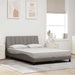 Cadru de pat fără saltea, Hanko, gri taupe, 140x190 cm, textil - WALTI WALTI