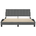 Cadru de pat fără saltea, gri închis, 160x200 cm, textil - WALTI WALTI