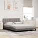 Cadru de pat fără saltea, Hanko, gri taupe, 160x200 cm, textil - WALTI WALTI