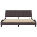 Cadru de pat fără saltea, maro închis, 180x200 cm, textil - WALTI WALTI