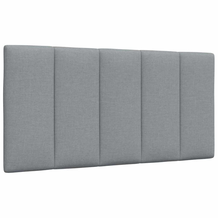 Pat cu saltea, Hanko, gri deschis, 100x200 cm, textil - WALTI WALTI