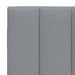 Pat cu saltea, Hanko, gri deschis, 100x200 cm, textil - WALTI WALTI