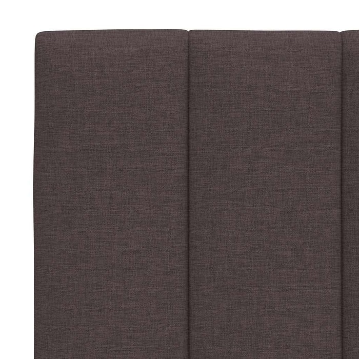 Pat cu saltea, Hanko, maro închis, 100x200 cm, textil - WALTI WALTI