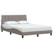 Pat cu saltea, Hanko, gri taupe, 140x200 cm, textil - WALTI WALTI
