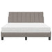 Pat cu saltea, Hanko, gri taupe, 140x200 cm, textil - WALTI WALTI