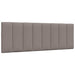 Pat cu saltea, Hanko, gri taupe, 140x200 cm, textil - WALTI WALTI