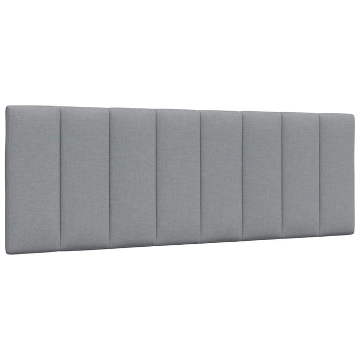Pat cu saltea, Hanko, gri deschis, 140x200 cm, material textil WALTI