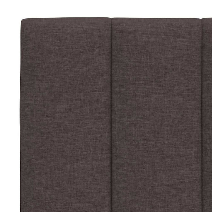 Pat cu saltea, Hanko, maro închis, 140x200 cm, textil WALTI