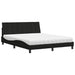 Pat cu saltea, Hanko, negru, 160x200 cm, textil - WALTI WALTI