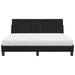 Pat cu saltea, Hanko, negru, 160x200 cm, textil - WALTI WALTI