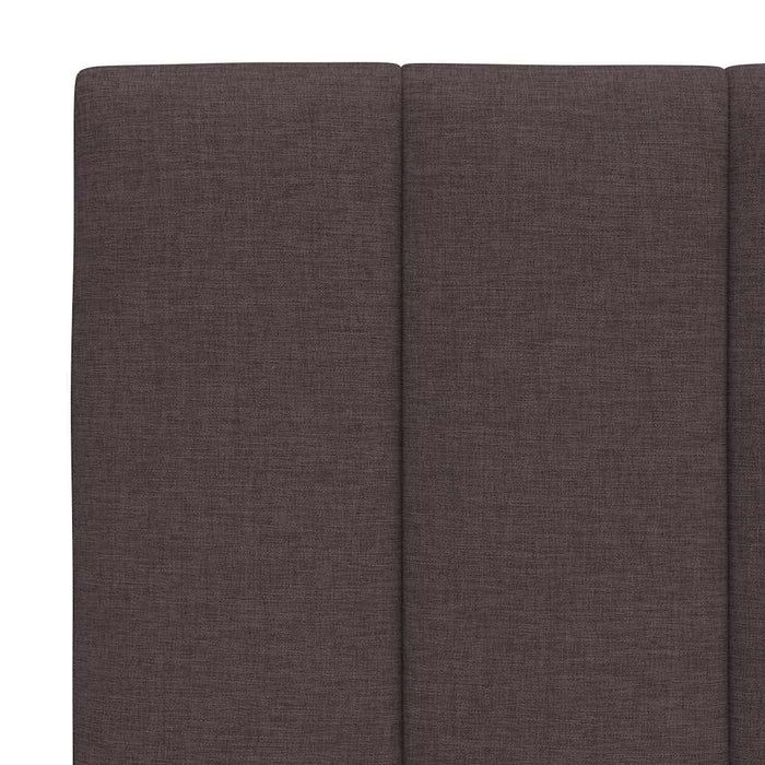 Pat cu saltea, Hanko, maro închis, 160x200 cm, textil WALTI