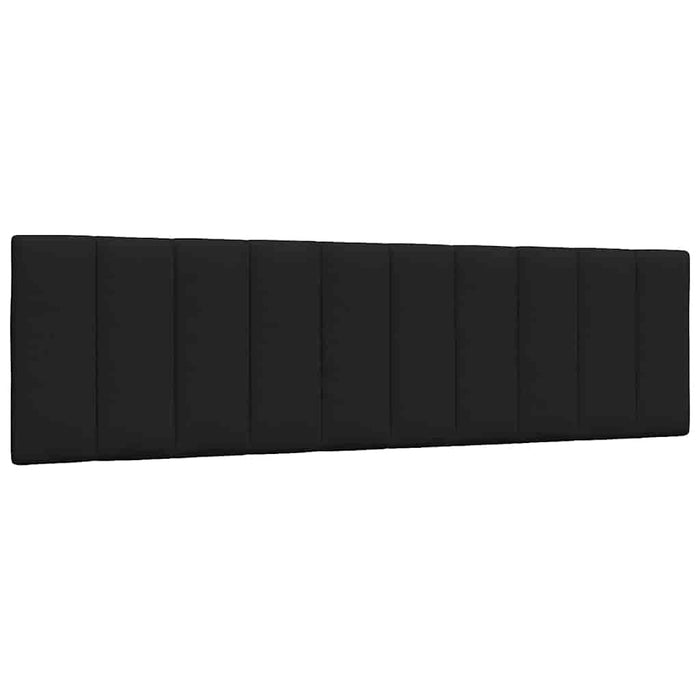 Pat cu saltea, Hanko, negru, 180x200 cm, catifea WALTI