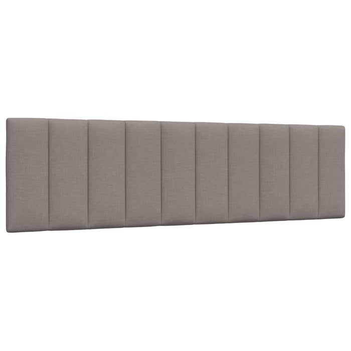 Pat cu saltea, Hanko, gri taupe, 180x200 cm, textil WALTI