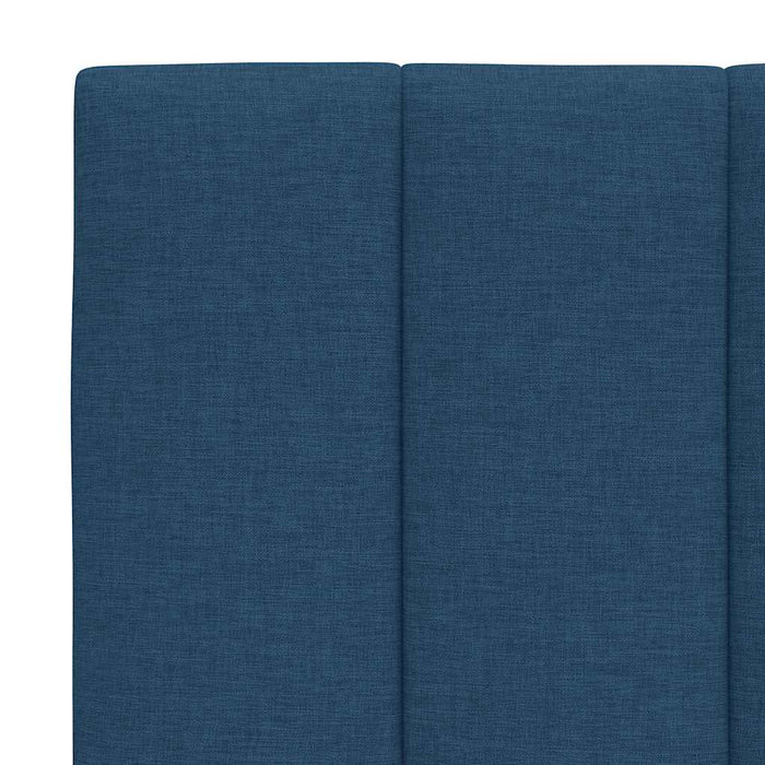 Pat cu saltea, Hanko, albastru, 180x200 cm, material textil - WALTI WALTI