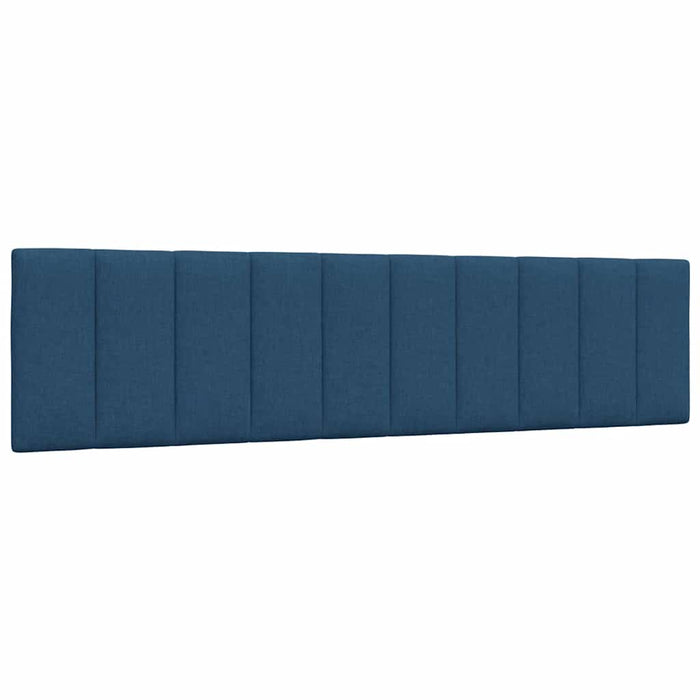 Pat cu saltea, Hanko, albastru, 200x200 cm, textil WALTI