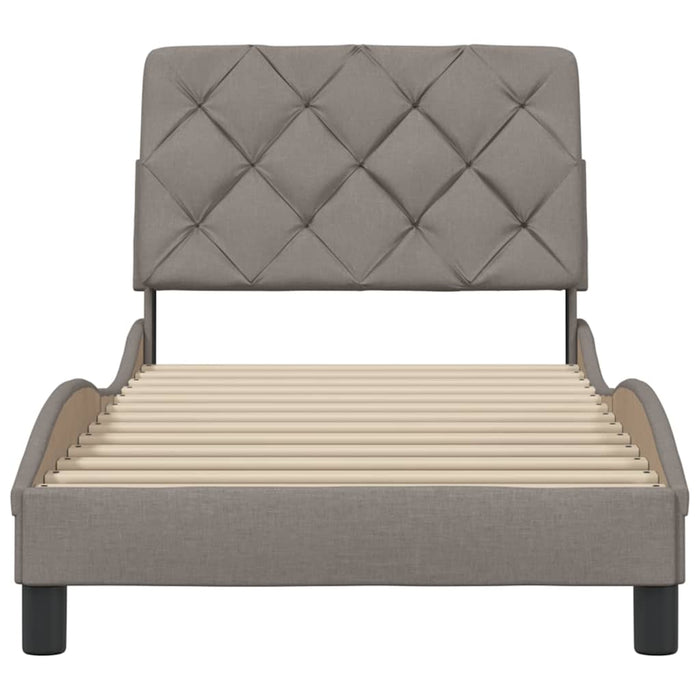 Cadru de pat fără saltea Taupe 90x190 cm Stofa - WALTI WALTI