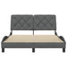Cadru de pat fără saltea, gri închis, 120x200 cm, textil - WALTI WALTI