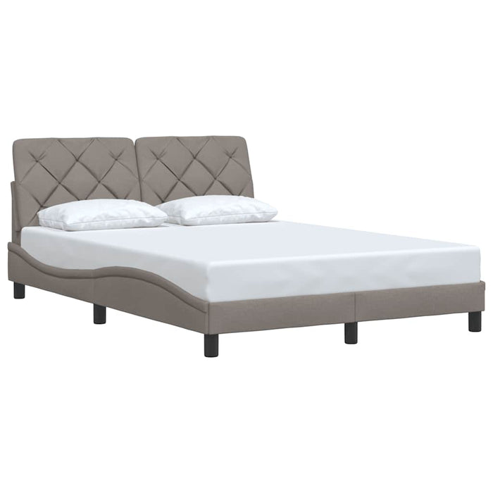 Cadru de pat fără saltea, gri taupe, 120x200 cm, textil - WALTI WALTI