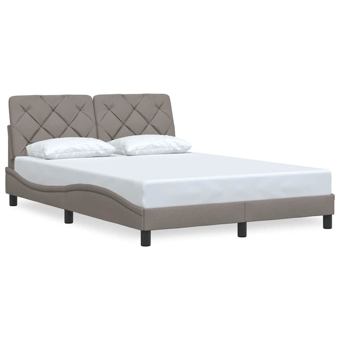 Cadru de pat fără saltea, gri taupe, 120x200 cm, textil - WALTI WALTI