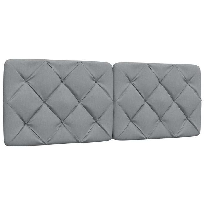 Cadru de pat fără saltea, gri deschis, 140x190 cm, textil - WALTI WALTI