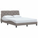Cadru de pat fără saltea, gri taupe, 140x190 cm, textil - WALTI WALTI