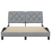Cadru de pat fără saltea, gri deschis, 140x200 cm, textil - WALTI WALTI