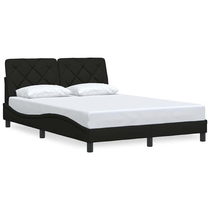 Cadru de pat fără saltea, negru, 140x200 cm, textil WALTI