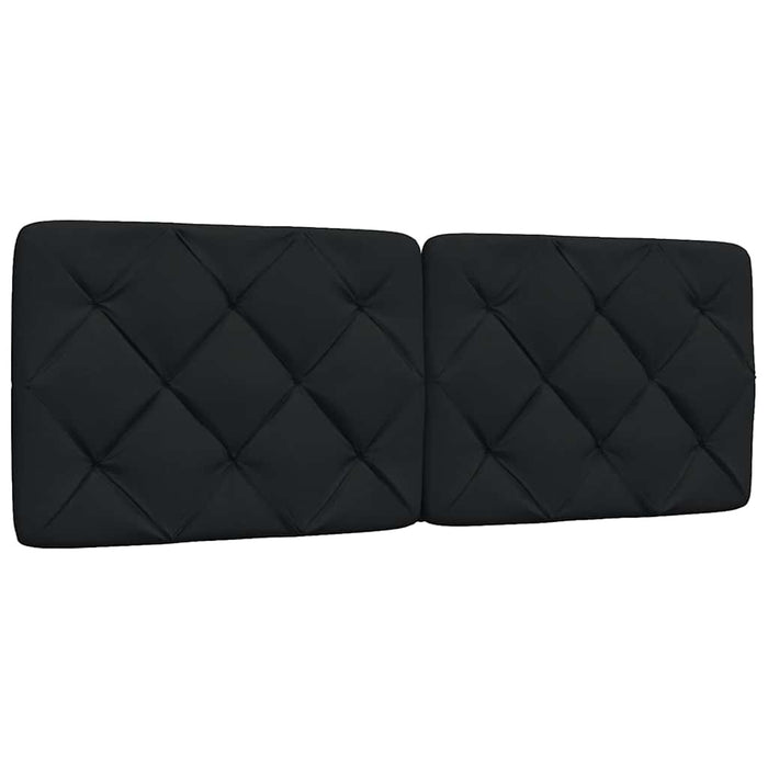 Cadru de pat fără saltea, negru, 140x200 cm, textil WALTI