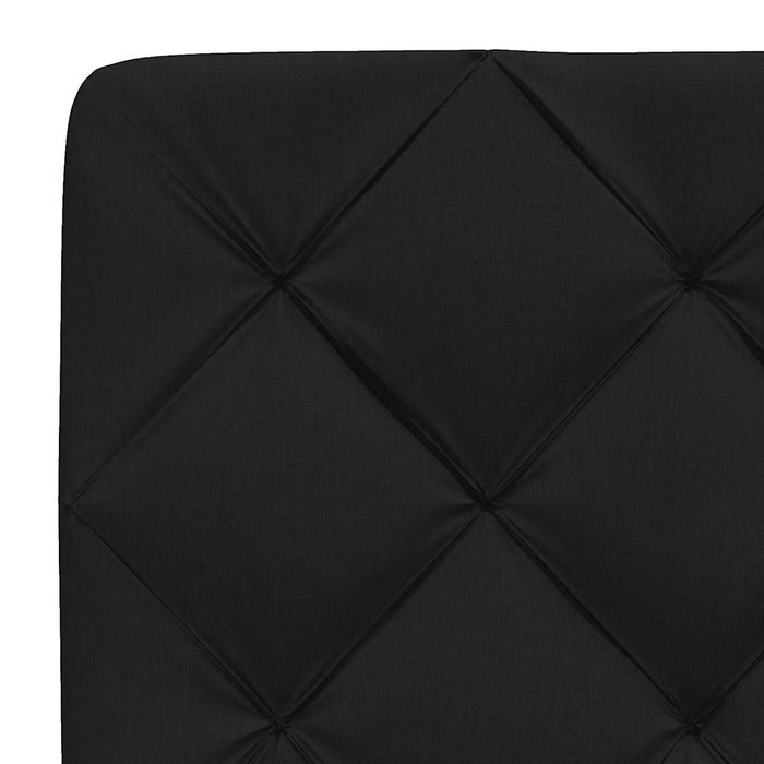 Cadru de pat fără saltea, negru, 140x200 cm, textil WALTI