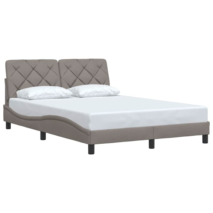 Cadru de pat fără saltea, gri taupe, 140x200 cm, textil - WALTI WALTI