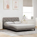 Cadru de pat fără saltea, gri taupe, 140x200 cm, textil - WALTI WALTI