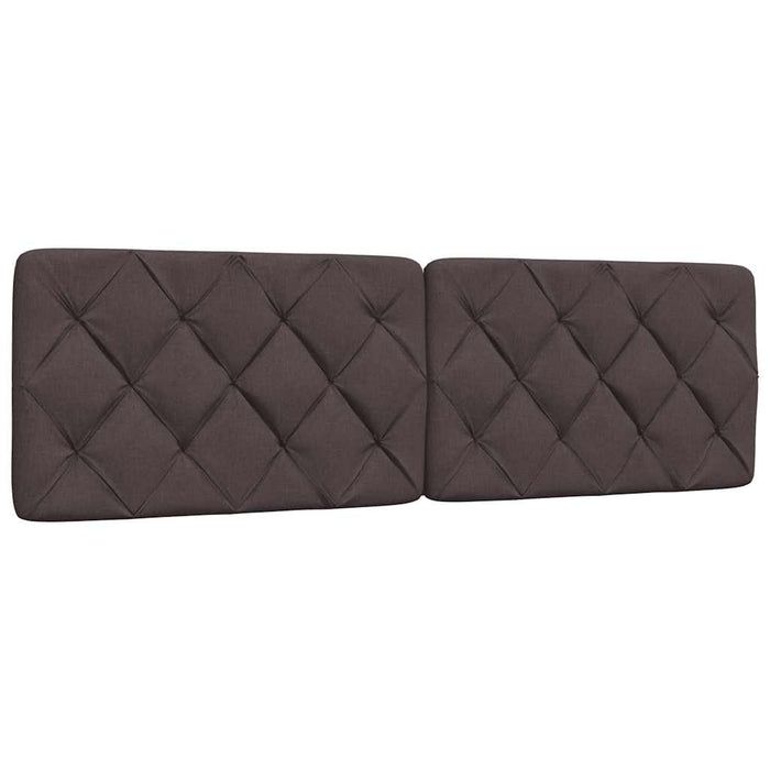 Cadru de pat fără saltea, maro închis, 160x200 cm, textil WALTI