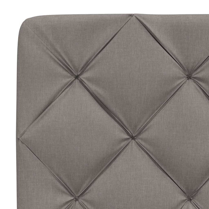 Cadru de pat fără saltea, gri taupe, 160x200 cm, textil WALTI