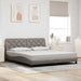 Cadru de pat fără saltea, gri taupe, 180x200 cm, textil - WALTI WALTI