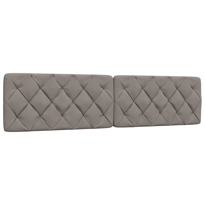 Cadru de pat fără saltea, gri taupe, 200x200 cm, textil WALTI
