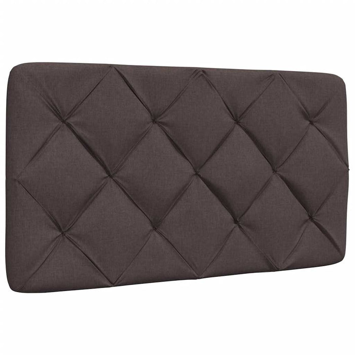 Cadru de pat cu LED fără saltea, maro închis, 90x190 cm, material textil - WALTI WALTI