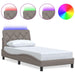 Cadru de pat cu LED fără saltea Taupe 90x190 cm Material - WALTI WALTI