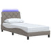 Cadru de pat cu LED fără saltea Taupe 90x190 cm Material - WALTI WALTI
