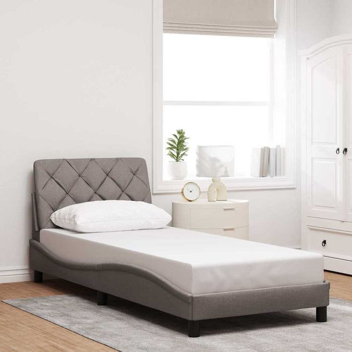 Cadru de pat cu LED fără saltea Taupe 90x190 cm Material - WALTI WALTI