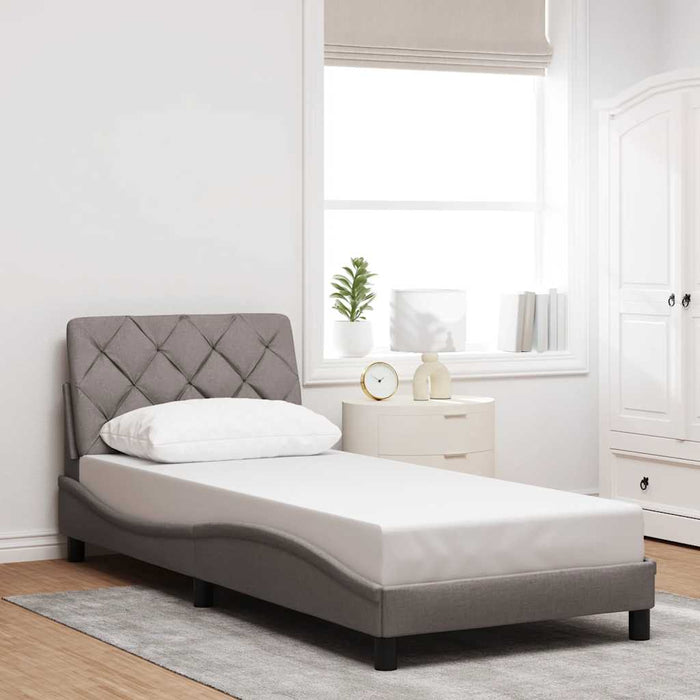 Cadru de pat cu LED fără saltea Taupe 90x200 cm Material - WALTI WALTI