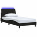 Cadru de pat cu LED fără saltea Negru 100x200 cm Material - WALTI WALTI