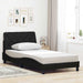 Cadru de pat cu LED fără saltea Negru 100x200 cm Material - WALTI WALTI
