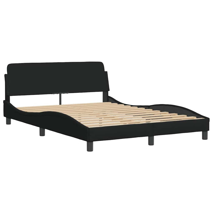 Cadru de pat cu LED fără saltea Negru 120x200 cm Stofa - WALTI WALTI