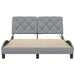 Cadru de pat cu LED fără saltea Gri deschis 140x190 cm Material - WALTI WALTI
