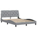 Cadru de pat cu LED fără saltea Gri deschis 140x190 cm Material - WALTI WALTI