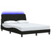 Cadru de pat cu LED fără saltea Negru 140x190 cm Material - WALTI WALTI