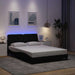Cadru de pat cu LED fără saltea Negru 140x190 cm Material - WALTI WALTI