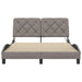 Cadru de pat cu LED fără saltea Taupe 140x190 cm Material - WALTI WALTI