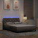 Cadru de pat cu LED fără saltea Taupe 140x190 cm Material - WALTI WALTI